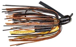 Strike King Rattlin' Pro Model Jig 20 Strike King Rattlin' Pro Model Jig -Strike King Shop PMJ38 23 DennyBrauerRattlinPro Model BlackBrownAmber SideRight