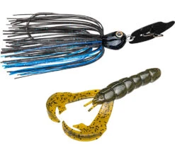 Strike King Thunder Cricket & Rage Craw Bladed Jig Combo -Strike King Shop sk thunder cricket rage craw black blue x green pumpkin