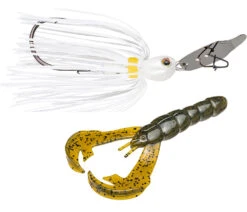Strike King Thunder Cricket & Rage Craw Bladed Jig Combo -Strike King Shop sk thunder cricket rage craw white x green pumpkin